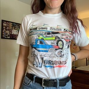 Vintage Monster Truck Neon T-shirt
